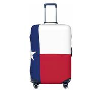 Housse de protection pour valise, lavable, anti-rayures, motif drapeau du Texas, Noir , XL