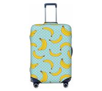 Housse de protection pour valise, motif banane, ciel étoilé, souple, tendance, pour bagages, Noir , L