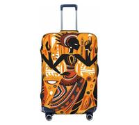 Housse de protection pour valise, motif danseuse africaine, ethnique, élastique, anti-rayures, anti-poussière, convient pour 55,9 à 61 cm, multicolore, M