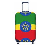Housse de protection pour valise, motif drapeau de l'Éthiopie, lavable, anti-rayures, Noir , XL