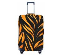 Housse de protection pour valise, motif tigre zèbre, ligne abstraite, élastique, anti-rayures, anti-poussière pour bagages de 55,9 à 61 cm, multicolore, L