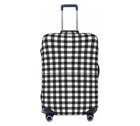Housse de protection pour valise - Noir et blanc Buffalo Plaid Soft Fashion Uitcase Housse pour bagages, Noir , x-large