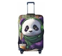 Housse de Protection pour Valise Panda Bubble Tea, élastique, Lavable et Anti-Rayures, pour valises de 18 à 32 Pouces (Taille M : 22 à 24 Pouces)