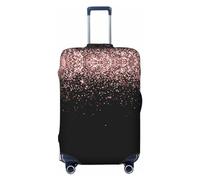 Housse de protection pour valise - Rose Gold Glitter1 Santi-rayures Uitcase Housse pour bagage, Noir , M