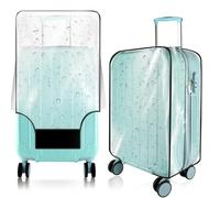 Housse de Protection pour Valise Transparente, Protection pour Valise 24 Pouces, imperméable, Protection Contre Les Rayures, Anti-poussière, comme Protection de Valise Lors d'un Voyage en Avion