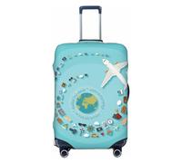 Housse de protection pour valise - Voyager en avion - Housse anti-rayures pour bagages, Noir , S