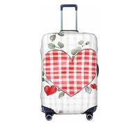 Housse de protection pour valises à carreaux Buffalo - Élastique romantique - Anti-rayures et anti-poussière - Convient pour 55,9 à 61 cm, multicolore, L
