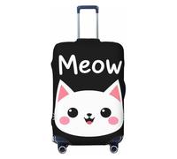 Housse de Protection pour valises à imprimé Chat Miaou, Taille M (18 à 32 Pouces)