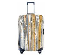 Housse de protection pour valises à pois et rayures - Art abstrait - Élastique - Anti-rayures et anti-poussière - Pour bagages de 63,5 à 71,1 cm