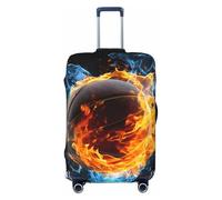 Housse de protection pour valises de basket-ball contre le feu et l'eau - Housse de protection élastique anti-rayures et anti-poussière pour bagages de 55,9 à 61 cm, multicolore, L