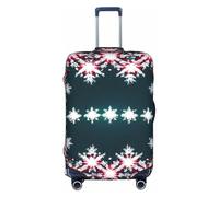 Housse de protection pour valises - Housse de valise tendance avec imprimé Merry Christmas - Accessoires de voyage esthétiques, fermeture éclair invisible, blanc, XL