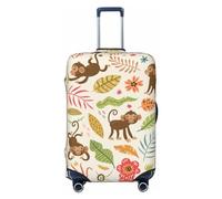 Housse de protection pour valises - Monkeys in the Jungle - Anti-rayures Uitcase Cover pour bagages, Noir , x-large