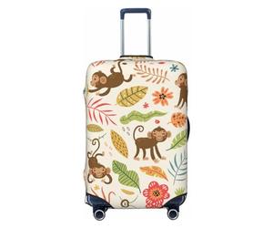 Housse de protection pour valises - Monkeys in the Jungle - Anti-rayures Uitcase Cover pour bagages, Noir , x-large