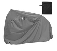 Housse de protection pour vélo d'extérieur avec trous de verrouillage, anti-poussière, pluie, neige, UV, convient pour la plupart des funda para bicicleta electrica gris foncé