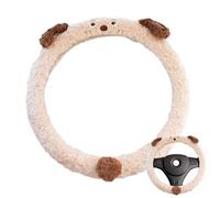 Housse de protection pour volant de voiture - Housse de protection souple avec motif animal, protecteur antidérapant pour volant pour femmes et filles pour camion, SUV et voiture pour l'hiver chaud