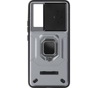 Coque pour Xiaomi 13T et 13T Pro Bague Support Cache Caméra Coulissant Gris