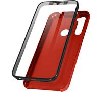 Housse de protection pour Xiaomi Redmi Note 8 / 8 2021, avant + arrière - Rouge