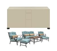 Housse de protection rectangulaire imperméable pour table de jardin, 200 x 200 x 85 cm, tissu Oxford 420D résistant aux intempéries