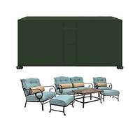 Housse de protection rectangulaire imperméable pour table de jardin 230 x 165 x 80 cm en tissu Oxford 420D résistant au vent et aux UV