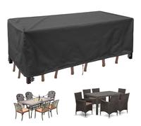 Housse de protection rectangulaire pour meubles de jardin d'extérieur - 400 x 160 x 100 cm - Imperméable - Durable - Pour une utilisation tout au long de l'année