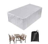 Housse de protection rectangulaire pour table de jardin - 300 x 120 x 105 cm - Tissu Oxford 600D résistant aux UV et aux intempéries