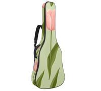 Housse de protection rembourrée en éponge douce pour guitare acoustique, électrique, basse classique, 101,6 cm, 106,7 cm, fleurs de cerisier du Japon rose, Multicolore 04, 42.9x16.9x4.7 in, Sac à dos