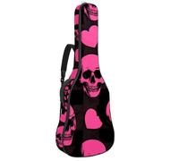 Housse de protection rembourrée en éponge douce pour guitare acoustique, électrique, basse classique, 101,6 cm, 106,7 cm, fleurs de cerisier du Japon rose, Multicolore 05, 42.9x16.9x4.7 in, Sac à dos