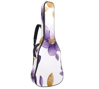 Housse de protection rembourrée en éponge douce pour guitare acoustique, électrique, basse classique, 101,6 cm, 106,7 cm, fleurs de cerisier du Japon rose, Multicolore 07, 42.9x16.9x4.7 in, Sac à dos
