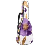 Housse de protection rembourrée en éponge douce pour guitare acoustique, électrique, basse classique, 101,6 cm, 106,7 cm, fleurs de cerisier du Japon rose, Multicolore 10., 42.9x16.9x4.7 in, Sac à dos