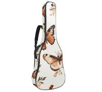 Housse de protection rembourrée pour guitare acoustique avec fond vert aquarelle abstrait pour guitare électrique basse classique, Multicolore 07, 42.9x16.9x4.7 in, Sac à dos décontracté