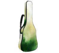 Housse de protection rembourrée pour guitare acoustique avec fond vert aquarelle abstrait pour guitare électrique basse classique, Multicolore 01., 42.9x16.9x4.7 in, Sac à dos décontracté