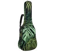 Housse de protection rembourrée pour guitare acoustique avec motif arbre de vie vert - Forêt indienne - Pour guitare électrique et classique, Multicolore 06, 42.9x16.9x4.7 in, Sac à dos décontracté