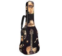 Housse de protection rembourrée pour guitare acoustique avec motif arbre de vie vert - Forêt indienne - Pour guitare électrique et classique, Multicolore 09, 42.9x16.9x4.7 in, Sac à dos décontracté