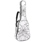 Housse de protection rembourrée pour guitare acoustique avec motif boules oculaires d'Halloween sans couture pour guitare électrique basse classique, Multicolore 04, 42.9x16.9x4.7 in, Sac à dos