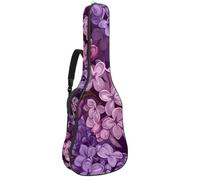 Housse de protection rembourrée pour guitare acoustique avec motif boules oculaires d'Halloween sans couture pour guitare électrique basse classique, Multicolore 09, 42.9x16.9x4.7 in, Sac à dos