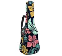 Housse de protection rembourrée pour guitare acoustique avec motif boules oculaires d'Halloween sans couture pour guitare électrique basse classique, Multicolore 10., 42.9x16.9x4.7 in, Sac à dos