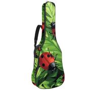 Housse de protection rembourrée pour guitare acoustique avec motif boules oculaires d'Halloween sans couture pour guitare électrique basse classique, Multicolore 02, 42.9x16.9x4.7 in, Sac à dos