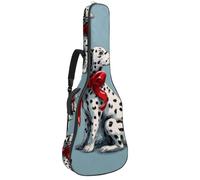 Housse de protection rembourrée pour guitare acoustique avec motif marguerites et nœuds bleus sur fond pastel doux, Multicolore 03., 42.9x16.9x4.7 in, Sac à dos décontracté