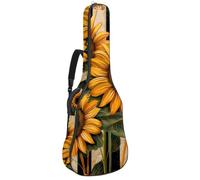 Housse de protection rembourrée pour guitare acoustique avec signes du zodiaque et symboles des planètes, Multicolore 06, 42.9x16.9x4.7 in, Sac à dos décontracté
