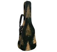 Housse de protection rembourrée pour guitare acoustique bohème avec feuilles tropicales abstraites et colorées pour basse électrique classique, Multicolore 07, 42.9x16.9x4.7 in, Sac à dos décontracté