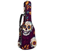 Housse de protection rembourrée pour guitare acoustique Day of The Dead Cacti Guitars pour guitare électrique basse classique, Multicolore 04, 42.9x16.9x4.7 in, Sac à dos décontracté