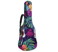 Housse de protection rembourrée pour guitare acoustique Day of The Dead Cacti Guitars pour guitare électrique basse classique, Multicolore 06, 42.9x16.9x4.7 in, Sac à dos décontracté