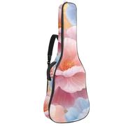 Housse de protection rembourrée pour guitare acoustique en forme de cœur Motif sucette rose, Multicolore 02, 42.9x16.9x4.7 in, Sac à dos décontracté