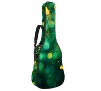 Housse de protection rembourrée pour guitare acoustique Motif Bokeh Vert pailleté, Multicolore 01., 42.9x16.9x4.7 in, Sac à dos décontracté