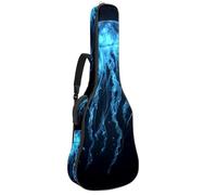 Housse de protection rembourrée pour guitare acoustique Motif Bokeh Vert pailleté, Multicolore 02, 42.9x16.9x4.7 in, Sac à dos décontracté