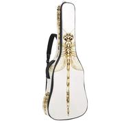 Housse de protection rembourrée pour guitare acoustique Motif Bokeh Vert pailleté, Multicolore 08, 42.9x16.9x4.7 in, Sac à dos décontracté