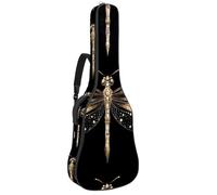 Housse de protection rembourrée pour guitare acoustique Motif Bokeh Vert pailleté, Multicolore 10., 42.9x16.9x4.7 in, Sac à dos décontracté