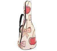 Housse de protection rembourrée pour guitare acoustique Motif cerises et nœuds, Multicolore 01., 42.9x16.9x4.7 in, Sac à dos décontracté
