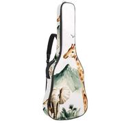 Housse de protection rembourrée pour guitare acoustique Motif cœur arc-en-ciel Tie Dye pour guitare électrique basse classique, Multicolore 05, 42.9x16.9x4.7 in, Sac à dos décontracté