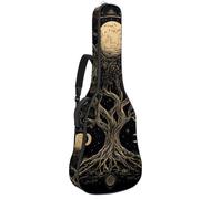 Housse de protection rembourrée pour guitare acoustique Motif cœur arc-en-ciel Tie Dye pour guitare électrique basse classique, Multicolore 04, 42.9x16.9x4.7 in, Sac à dos décontracté